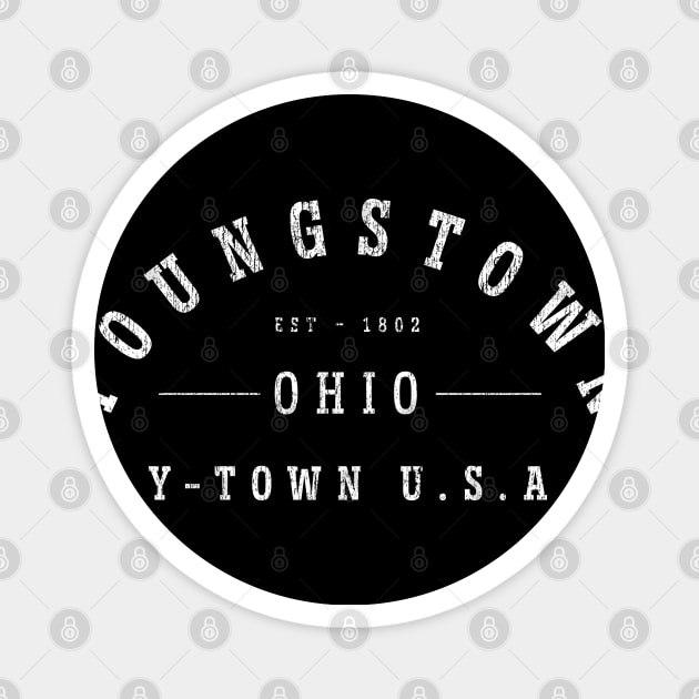 Y-Town USA - Hometown Pride - Youngstown print Magnet by Vector Deluxe